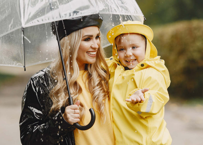 babywearing in the rain