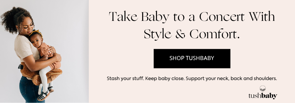 Take a baby to a concert with Tushbaby